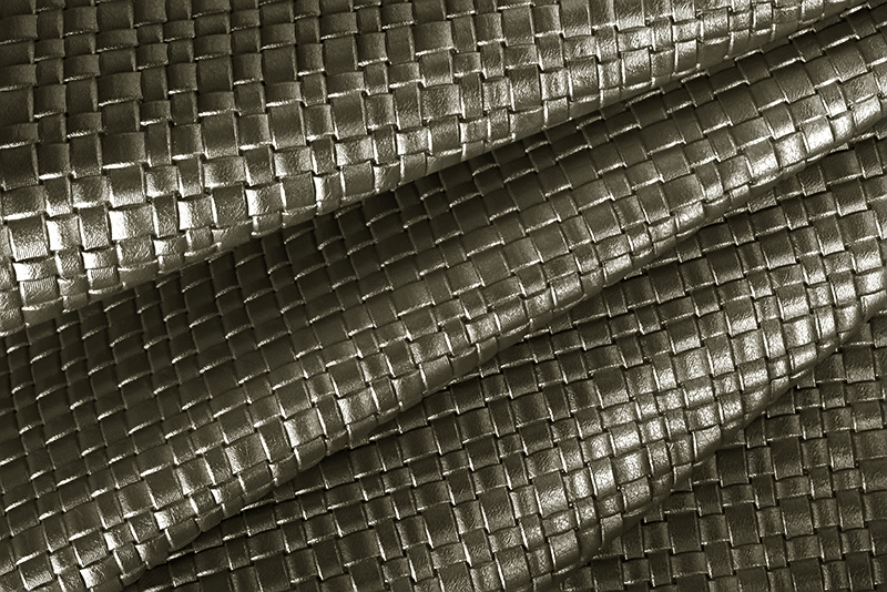 Metallic leather : khaki green Magnetic Braided - Customization F. KOOIJMAN Paris
